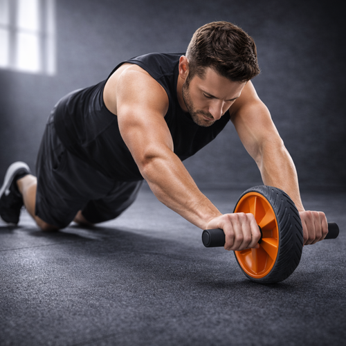 Ab roller voor buikspiertraining – fitness ab wheel voor thuis